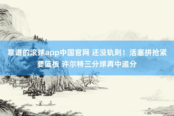 靠谱的滚球app中国官网 还没轨则！活塞拼抢紧要篮板 许尔特三分球再中追分