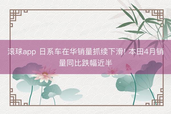 滚球app 日系车在华销量抓续下滑! 本田4月销量同比跌幅近半